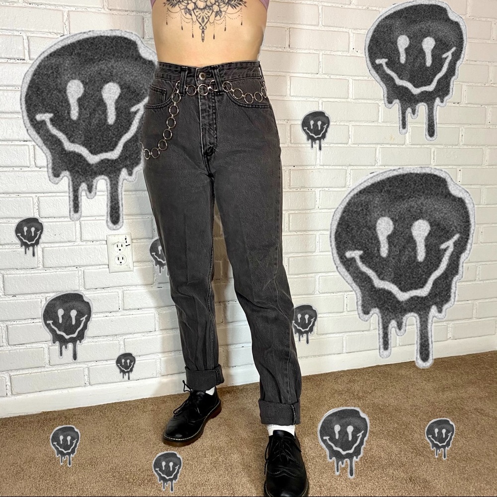 Vintage Z. Cavaricci High Waisted Mom Jeans - Gray